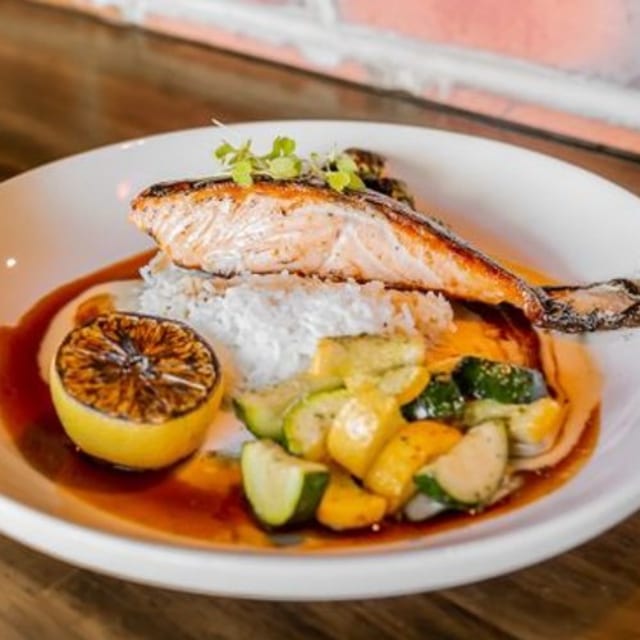 5. Grilled Salmon Platter.