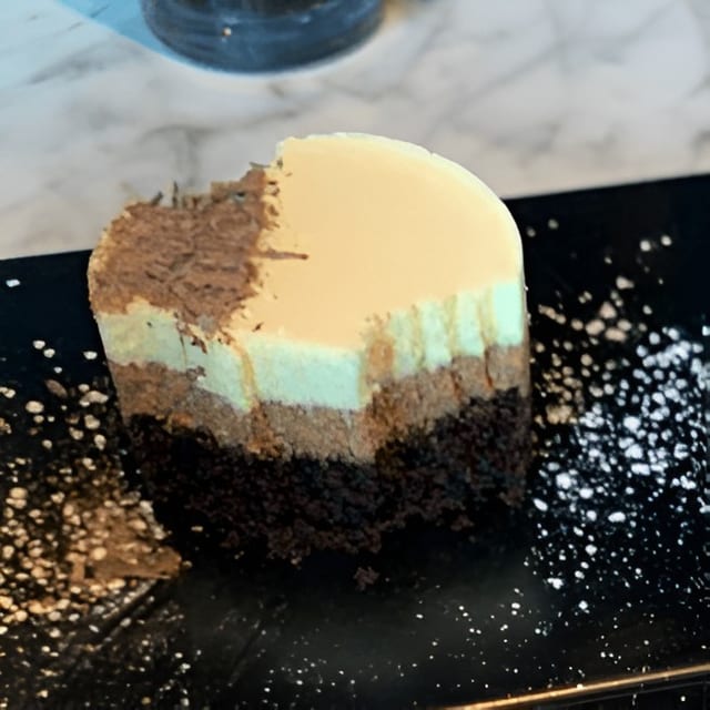 Triple Chocolate Mousse Cake.